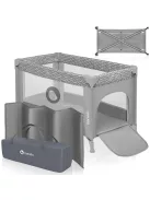 LIONELO Stefi bébi utazóágy születéstől 15 kg-ig, oldalsó bejárattal OUTLET termék