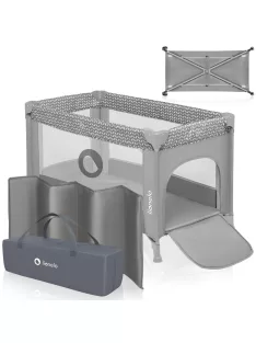   LIONELO Stefi bébi utazóágy születéstől 15 kg-ig, oldalsó bejárattal OUTLET termék