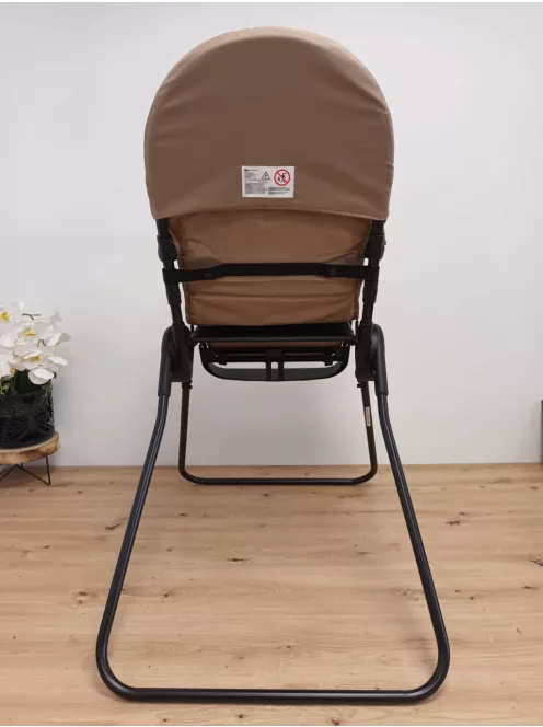 Kinderkraft BINCI összecsukható etetőszék tálcával és lábtartóval, bézs OUTLET termék