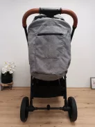 Kinderkraft GRANDE PLUS sport babakocsi, születéstől 22 kg-ig, egykezes összecsukás, szürke OUTLET termék