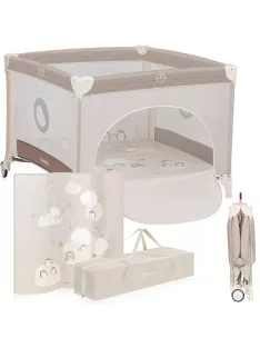   LIONELO BONNIE járóka 15 kg-ig, születéstől 36 hónapos korig, 100 x 96 cm OUTLET termék
