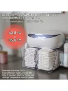 Prince Lionheart EVO törlőkendő-melegítő eldobható babatörlőkendőkhöz, éjszakai fénnyel,1 db OUTLET termék