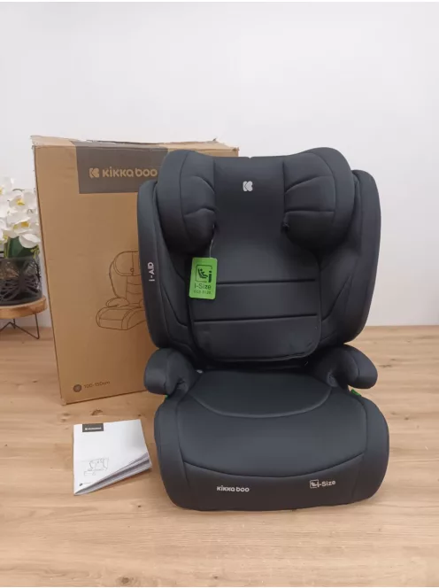 KikkaBoo i-AID gyerekülés 15-36 kg, ISOFIX nélkül, 3 éves kortól, (100-150 cm) fekete szìnű OUTLET termék
