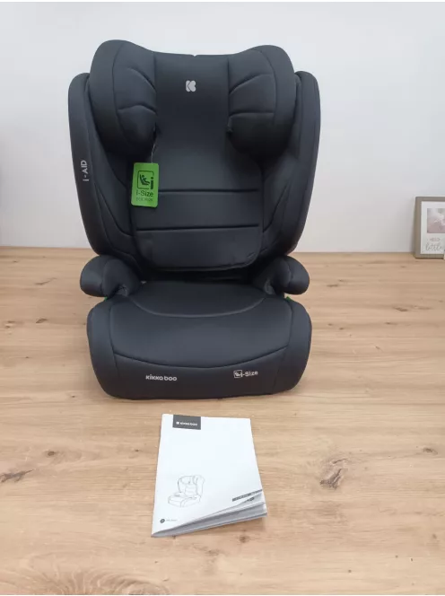 KikkaBoo i-AID gyerekülés 15-36 kg, ISOFIX nélkül, 3 éves kortól, (100-150 cm) fekete szìnű OUTLET termék