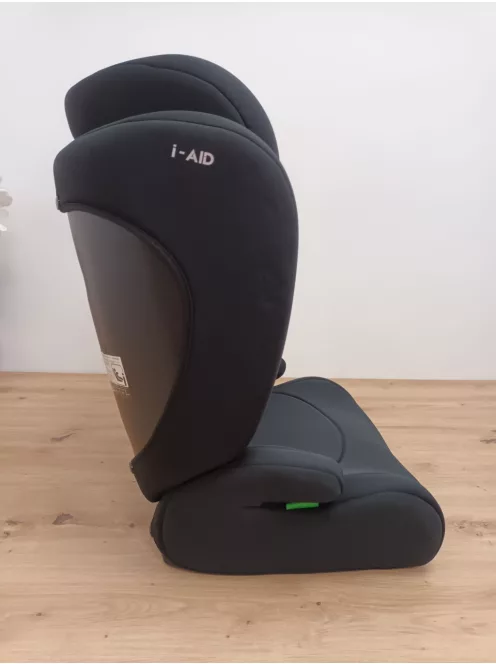 KikkaBoo i-AID gyerekülés 15-36 kg, ISOFIX nélkül, 3 éves kortól, (100-150 cm) fekete szìnű OUTLET termék