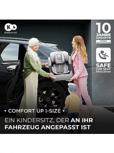   Kinderkraft COMFORT UP i-Size autósülés, 76-150 cm, zöld OUTLET termék