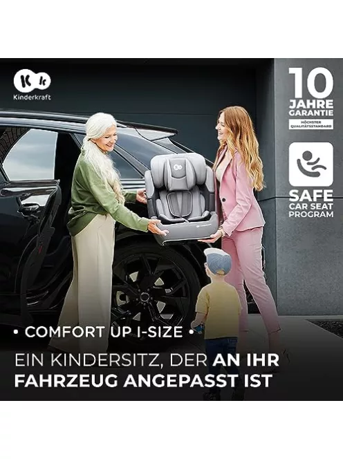 Kinderkraft COMFORT UP i-Size autósülés, 76-150 cm, zöld OUTLET termék