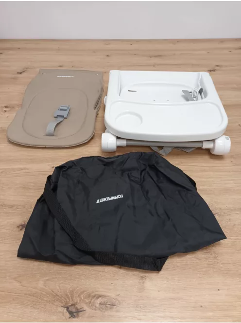 Foppapedretti  lift ülésmagasító, ( etetőszék) önállóan ülő gyermekek számára 6 hó kortól- 3 éves korig, max 15 kg. Bézs színű OUTLET termék