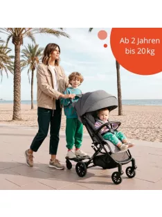   Nurse fellépő babakocsihoz és sportbabakocsihoz, univerzális, 20 kg-ig, csúszásmentes, szerszám nélkül felszerelhető OUTLET termék