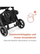 Nurse fellépő babakocsihoz és sportbabakocsihoz, univerzális, 20 kg-ig, csúszásmentes, szerszám nélkül felszerelhető OUTLET termék