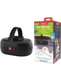   ZAZU Robby babakocsi-ringató sírásérzékelővel – automatikus babaringató babakocsihoz és sportbabakocsihoz, 5 ringatási fokozat, 40 perces időzítő, USB-C akkumulátor, fekete OUTLET termék