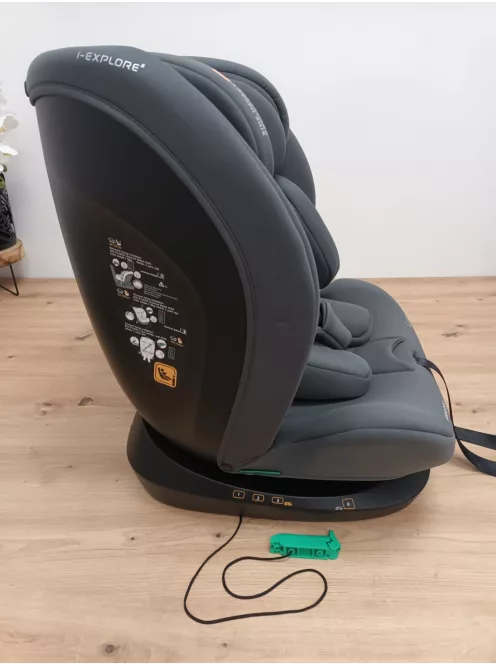 KikkaBoo i-Explore 2 i-Size 40-150cm gyerekülés, szürke OUTLET termék