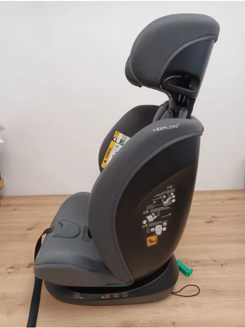 KikkaBoo i-Explore 2 i-Size 40-150cm gyerekülés, szürke OUTLET termék