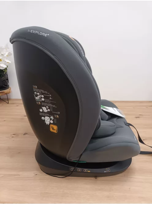KikkaBoo i-Explore 2 i-Size 40-150cm gyerekülés, szürke OUTLET termék