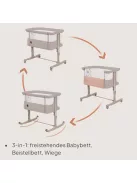 Lionelo Aurora 3 in 1 baböböl  9 kg-ig, ágy melletti kiságy OUTLET termék