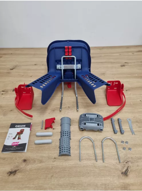 OKBABY Orion kerékpáros gyerekülés, 7/8 hónapos kortól (15 kg) – kék és piros OUTLET termék