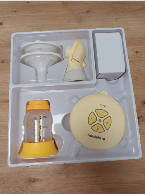 Medela Swing Flex elektromos mellszívó – kompakt kialakítás – PersonalFit Flex mellszívó tölcsérekkel és Medela OUTLET termék