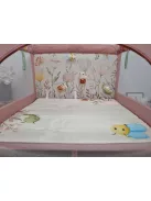 Lionelo Mille plus 100x100 cm hordozható kiságy, 4db kis plüssel OUTLET termék