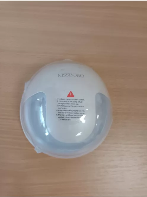 KISSBOBO K5 elektromos hordozható! mellszívó, 4 üzemmód, 19 fokozat, hands-free, erős 280 mmHg szívóerő, 
 (1 db / bézs) OUTLET termék