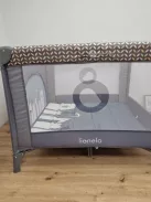 Lionelo Lene 2in1 utazóágy és járóka, születéstől 15 kg-ig, cipzáras oldalbejárat, gyors összecsukás, fékes kerekek, hordtáska OUTLET termék