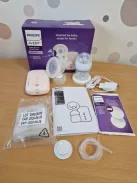 Philips AVENT elektromos egyes mellszívó, klinikai minőségű, a baba ritmusát követő szívás, 125 ml-es cumisüveg és melltartóbetétek, rózsaszín, 5 részes, SCF395/31 modell OUTLET termék