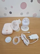 Philips AVENT elektromos egyes mellszívó, klinikai minőségű, a baba ritmusát követő szívás, 125 ml-es cumisüveg és melltartóbetétek, rózsaszín, 5 részes, SCF395/31 modell OUTLET termék