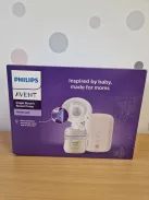 Philips AVENT elektromos egyes mellszívó, klinikai minőségű, a baba ritmusát követő szívás, 125 ml-es cumisüveg és melltartóbetétek, rózsaszín, 5 részes, SCF395/31 modell OUTLET termék