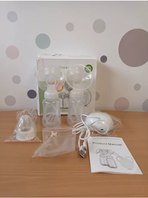 Kooba elektromos dupla mellszívó, intelligens, ultrakönnyű, szívómasszázs funkcióval, USB-s OUTLET termék