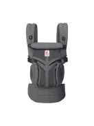Ergobaby Omni Classic 4 pozíciós  babahordozó újszülötteknek és kisgyermekeknek, 0–48 hónapos korig szürke szìnű OUTLET termék