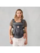 Ergobaby Omni Classic 4 pozíciós  babahordozó újszülötteknek és kisgyermekeknek, 0–48 hónapos korig szürke szìnű OUTLET termék