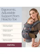 Ergobaby Omni Classic 4 pozíciós  babahordozó újszülötteknek és kisgyermekeknek, 0–48 hónapos korig szürke szìnű OUTLET termék