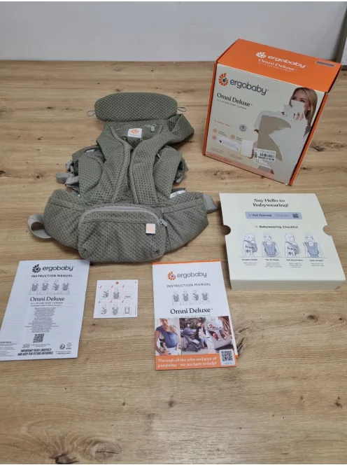 Ergobaby Omni Deluxe babahordozó újszülötteknek és kisgyermekeknek 0–48 hónapos korig OUTLET termék