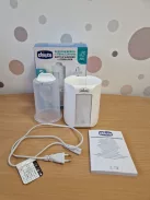Chicco 2 az 1-ben bébiétel- és cumisüveg-melegítő, időzítő és kiolvasztó funkcióval, sterilizáló funkcióval, cumisüvegekhez és bébiételes üvegekhez is, multifunkciós, fehér OUTLET termék