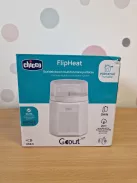 Chicco hordozható többfunkciós palackmelegítő sterilizátorral, önterilizáló, gyors tejmelegítés és sterilizálás, USB-C akkumulátor, 7 adapterrel. OUTLET termék