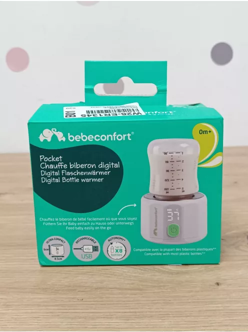 Bebeconfort digitális hordozhatós kompakt cumisüveg-melegítő OUTLET termék