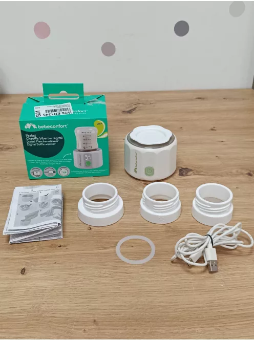 Bebeconfort digitális hordozhatós kompakt cumisüveg-melegítő OUTLET termék