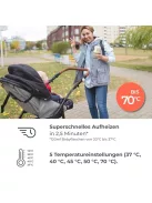 Nuvita vezeték nélküli cumisüveg-melegítő 70 °C – USB-ről tölthető, gyors melegítés 2,5 perc alatt, akár 6 órán át melegen tart OUTLET termék