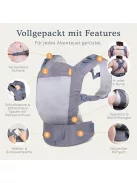 Beco Toddler Cool babahordozó 9-27 kg közötti, 24-48 hó ,hasi és háti hordozás, szürke OUTLET termék