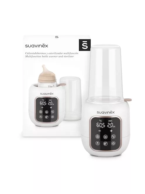 Suavinex 2 az 1-ben cumisüveg-melegítő és sterilizáló, 5 program OUTLET termék