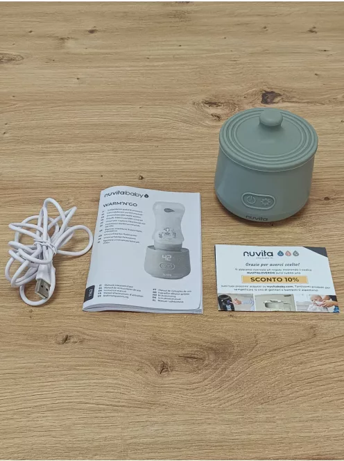 Nuvita 1162 Warm'n'Go hordozható cumisüveg melegítő, OUTLET termék