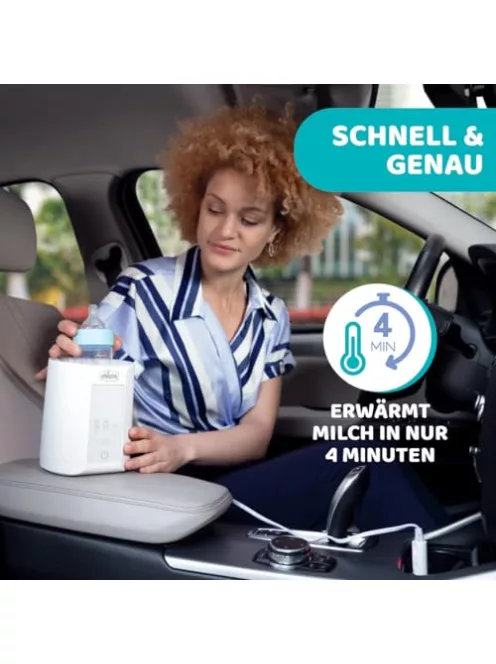 Chicco cumisüveg- és bébiétel-melegítő otthonra és útra, 3 programmal és automatikus kikapcsolással OUTLET termék