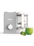 BEABA Babycook Express 4 az 1-ben bébiételkészítő, gyors főzés: kevesebb mint 15 perc, turmixolás, kíméletes és egészséges gőzpárolás, kiolvasztás, melegítés, 1250 ml űrtartalom, bársonyszürke OUTLET termék