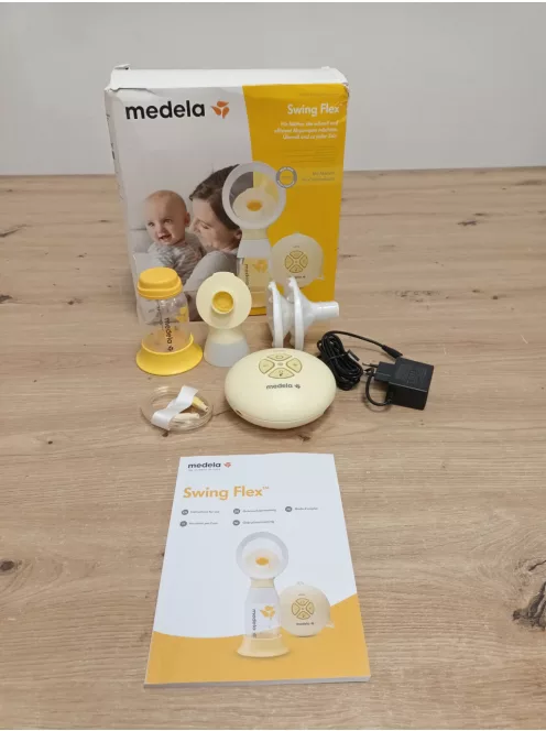 Medela Swing Flex elektromos mellszívó – kompakt kialakítás – PersonalFit Flex mellszívó tölcsérekkel OUTLET termék