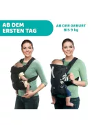 Chicco Easyfit ergonomikus babahordozó újszülötteknek születéstől 9 kg-ig, anya felé és menetirányba néző pozícióval, fej- és nyaktámasszal OUTLET termék