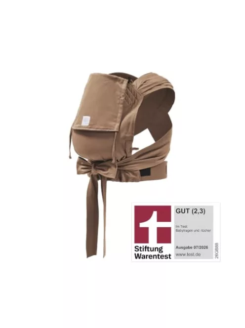 Stokke Limas bio pamut babahordozó újszülötteknek, 3 pozíció, elöl, háton és csípőn, Terracotta színben OUTLET termék