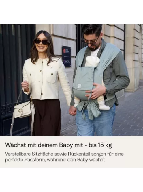 Stokke Limas bio pamut babahordozó újszülötteknek, 3 pozíció, elöl, háton és csípőn, Terracotta színben OUTLET termék