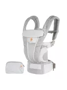 Ergobaby Omni Breeze ergonomikus babahordozó újszülött kortól 20 kg-ig, 4 hordozási pozícióval, szürke OUTLET termék