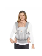 Ergobaby Omni Breeze ergonomikus babahordozó újszülött kortól 20 kg-ig, 4 hordozási pozícióval, szürke OUTLET termék
