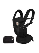 Ergobaby Omni Breeze babahordozó újszülötteknek, 4 hordozási pozíció, fekete OUTLET termék
