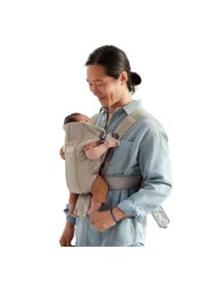   BABYBJÖRN Mini babahordozó 3D Mesh, bézs színű OUTLET termék